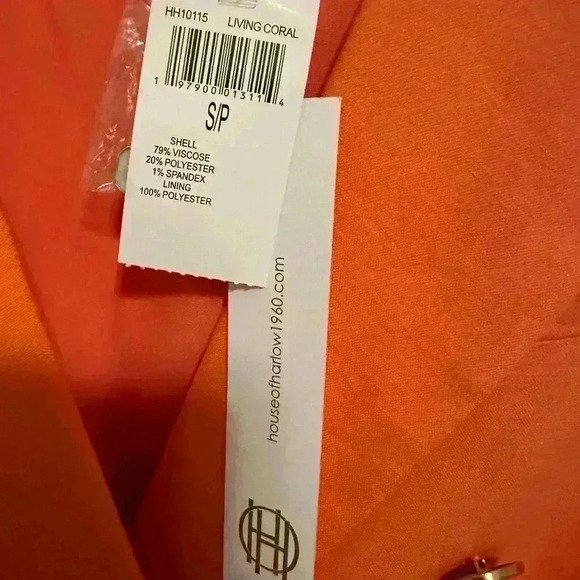 NWT House of Harlow Orange Blazer Jacket Size Small - Picture 3 of 9